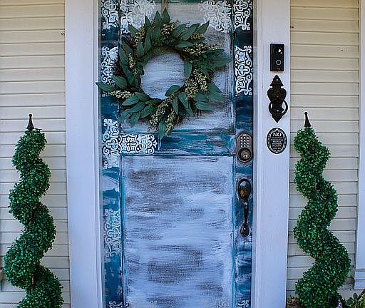 covered porch front entry
