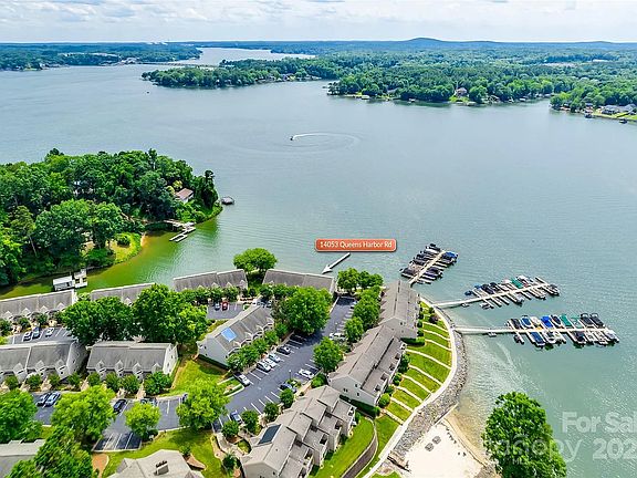 Another drone view of the community and the lake townhome