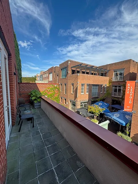 Balcony from living room over looking Cadys Alley