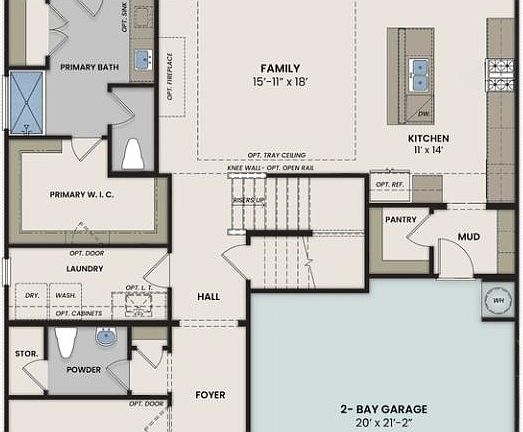 The Sycamore First Floor Plan