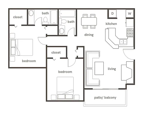 Floor plan Granite Flat