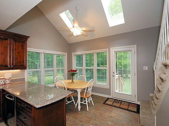 Natural light fills kitchen