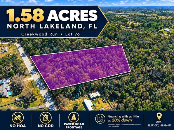 CREEKWOOD RUN LOT 76, LAKELAND, FL 33809