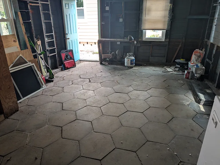 Garage, additional storage.