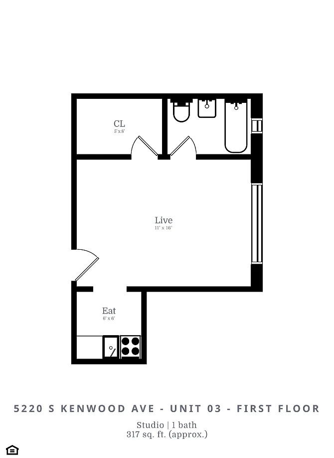 Floor plan Studio (A1)