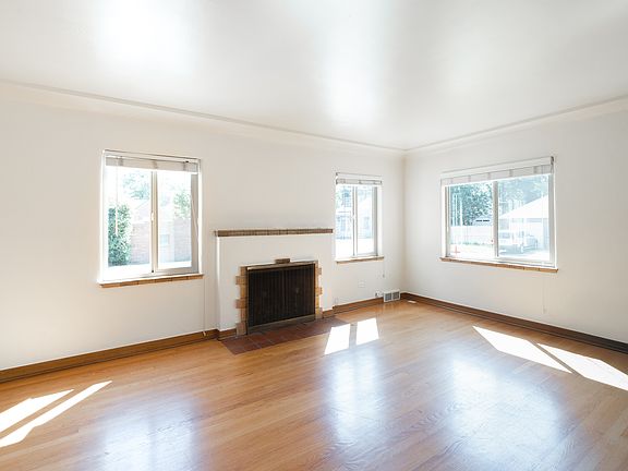 The sun-lit living room