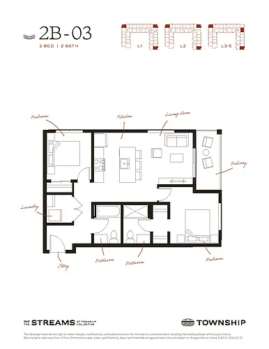 Floor plan 2B-03
