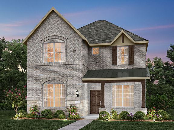 The Westview, with covered front patio and 2-car rear-entry garage, shown as Exterior C