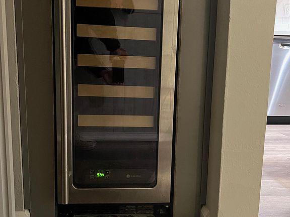 extra wine fridge in the closet