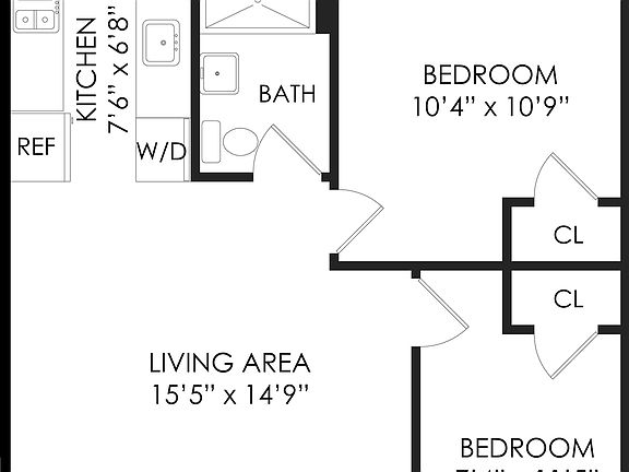 2nd image of 401 W 47th St APT 14