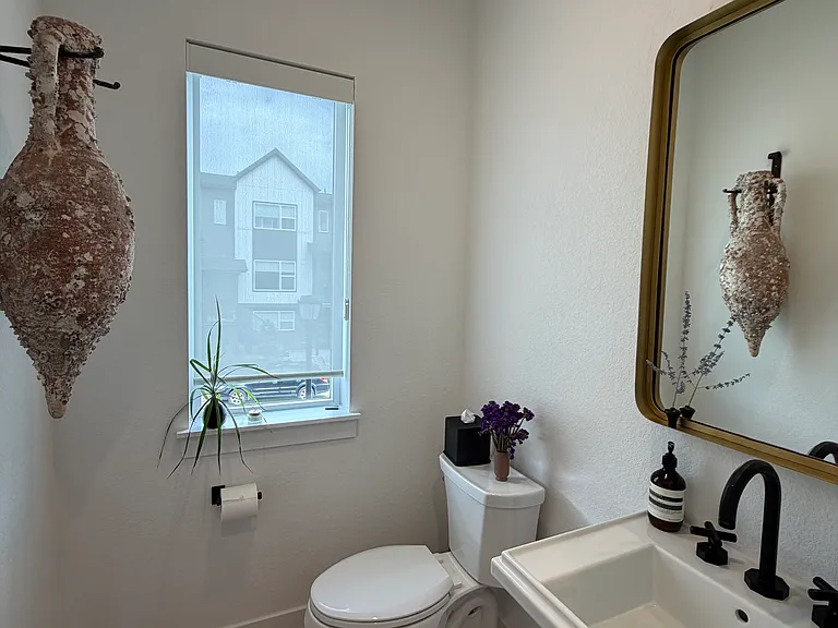 1/2 bathroom second floor