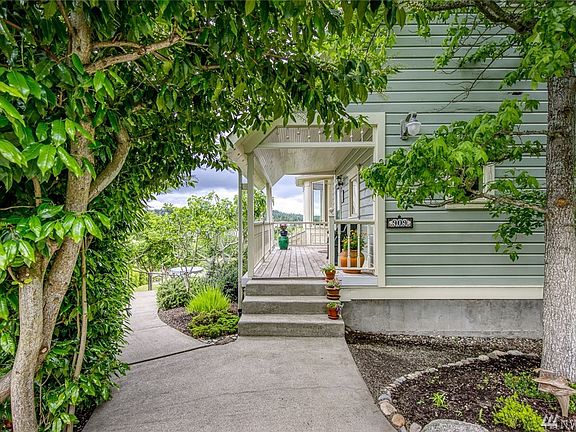 To the covered porch.