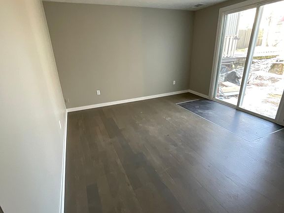Family room showing door to private back patio.