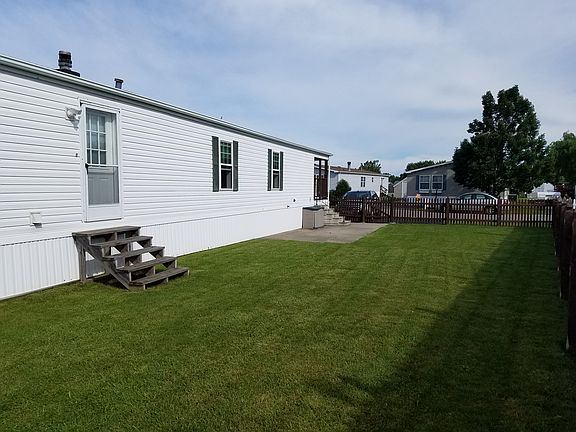 Fully fenced in yard