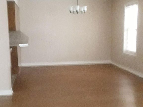 Dining area, plank flooring
