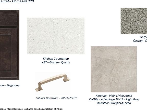 Images are for general reference. Materials subject to change based on availability