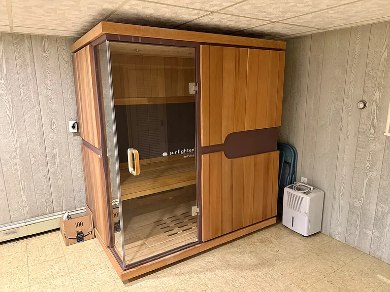 Sauna in basement