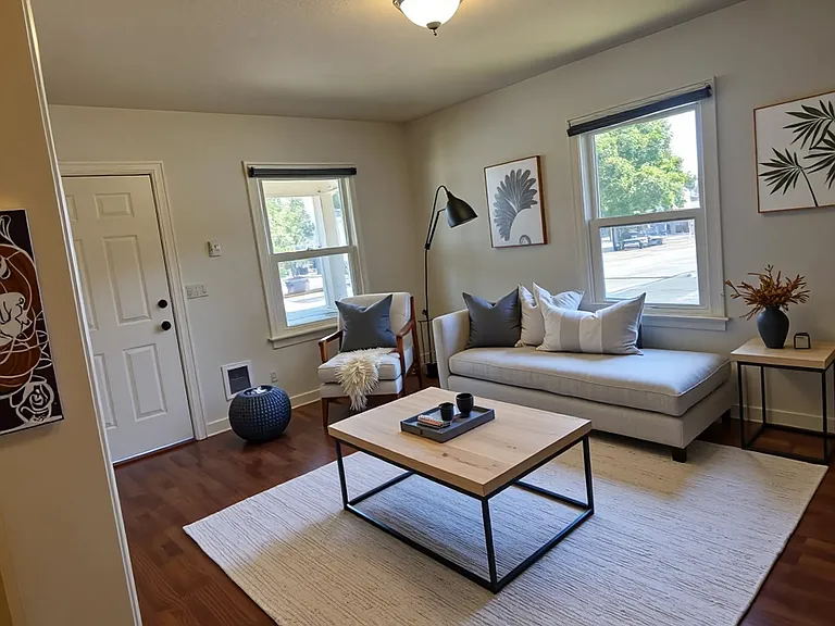 Virtually Staged Living Room