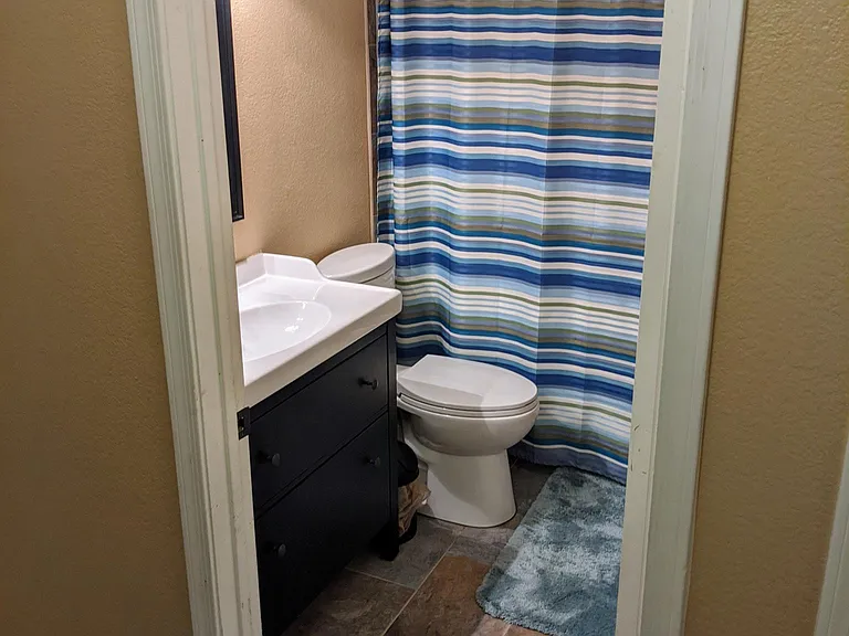 Hallway bathroom