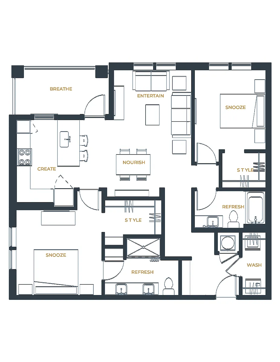 Floor plan B8