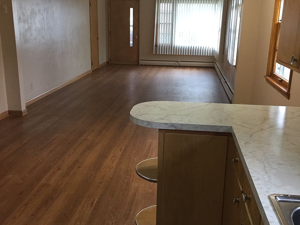 View from kitchen to lake