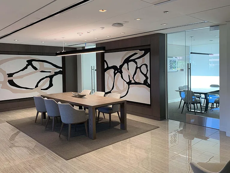 Co-working area and conference rooms