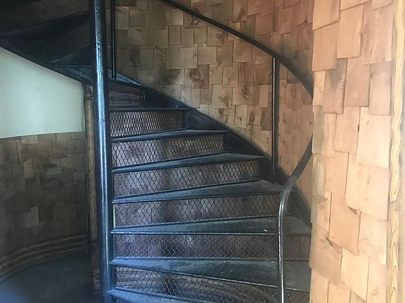 Spira staircase to access the unit