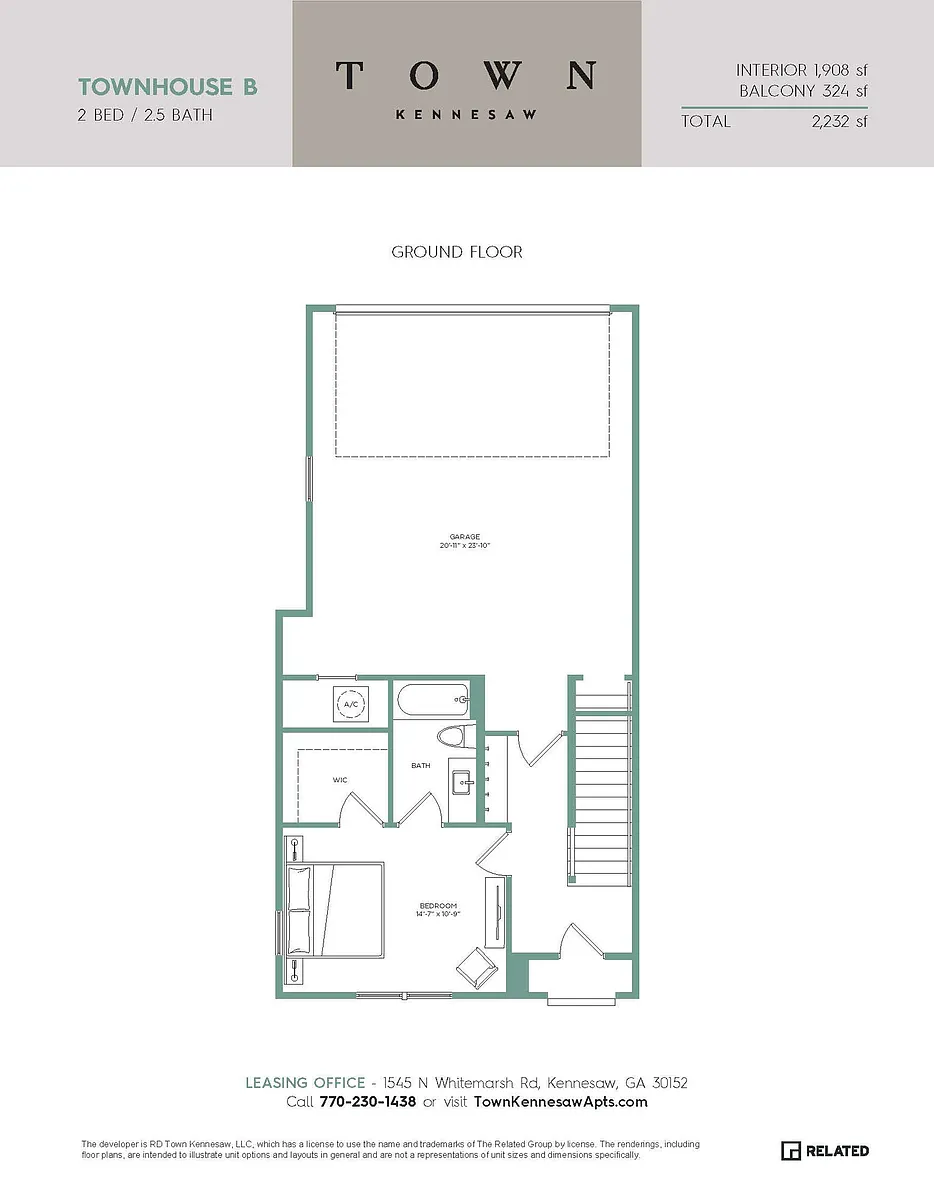Floor plan TH-B