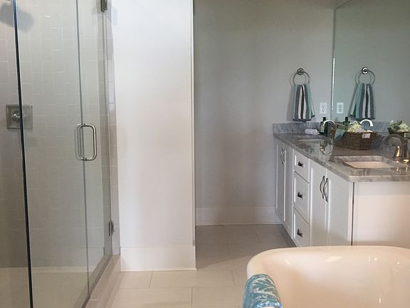 master bathroom with double vanity