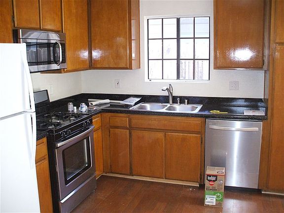 Almost new kitchen remodel! Beautiful wood cabinets.