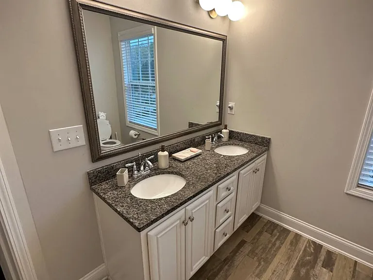 Double vanity in guest bathroom