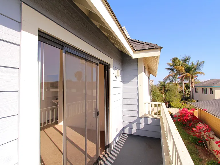 Balcony off of bedroom