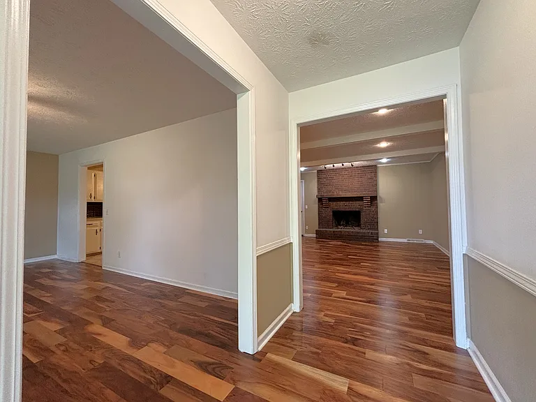 Entrance with Flex Space to left and Living Room straight ahead