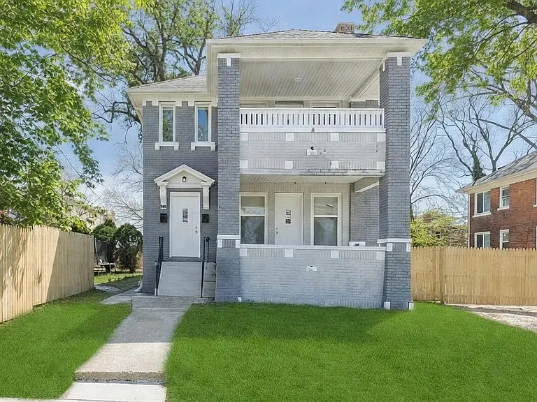 Front of the Duplex. Image is digitally enhanced