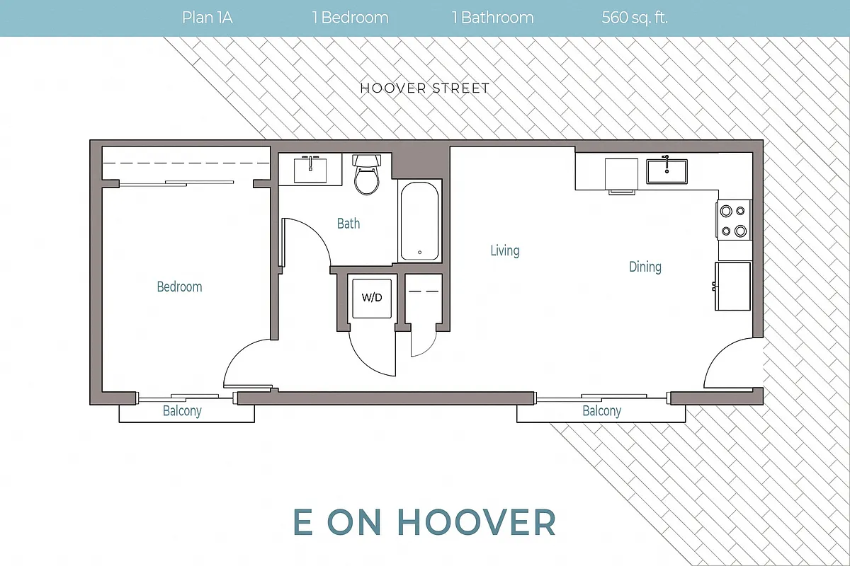 Floor plan 1 Bedroom