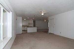 living room-kitchen and dining area