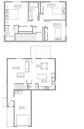 Floor plan 2351 Strong Heights Ln SE - Townhouse