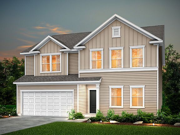 Mitchell Exterior LC1A with 2-car garage