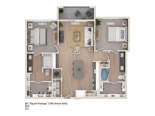 Floor plan B21