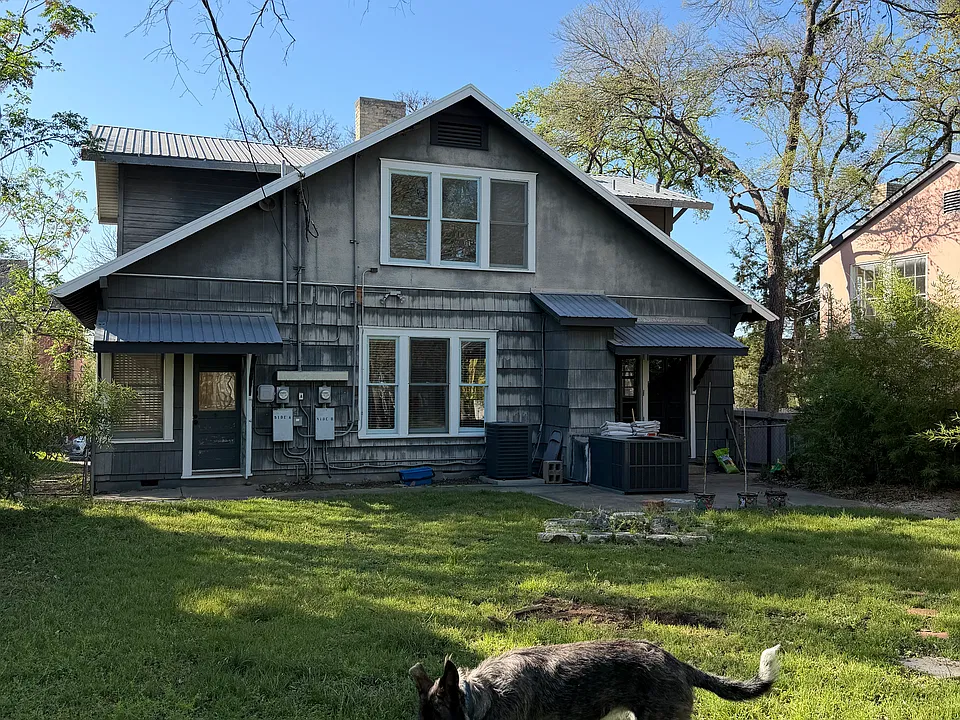 House from backyard. Unit B is the upstairs unit.