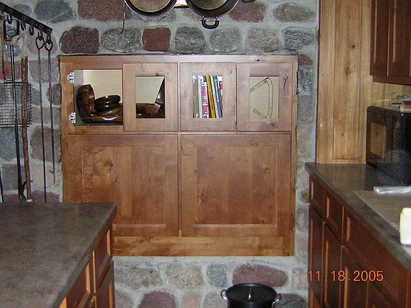 Custom built in cabinet