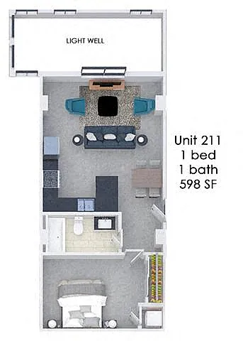 Floor plan Fording Flats 211