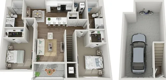 Floor Plan 2E | Seasons at Grafton | Apartments in Grafton, WI Floor Plan 2E | Seasons at Grafton | Apartments in Grafton, WI