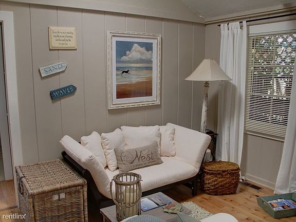 Futon sofa for a visiting friend.