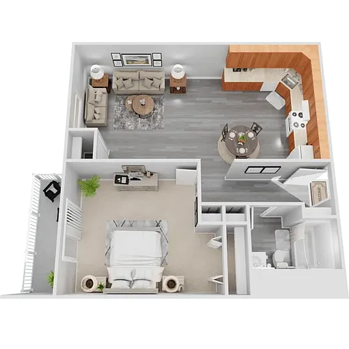 Floor plan One Bed