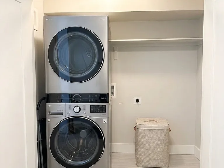 Walk in laundry area off of master and 2nd bedroom with plenty of space