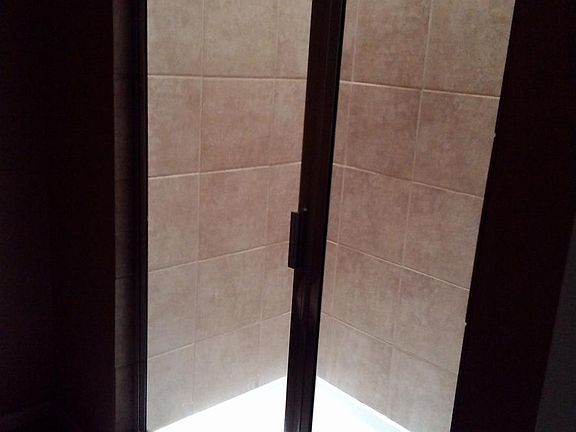 Master bath shower with skylight