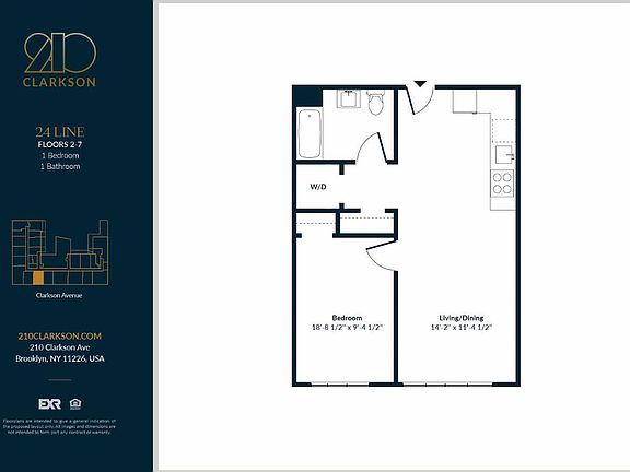 2nd image of 210 Clarkson Ave #725