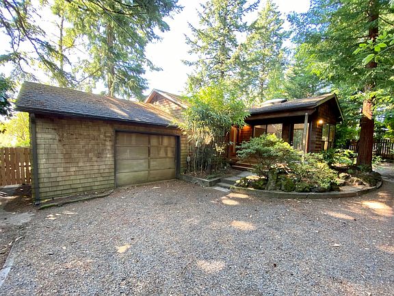 One car garage with extra storage. Plenty of additional parking.