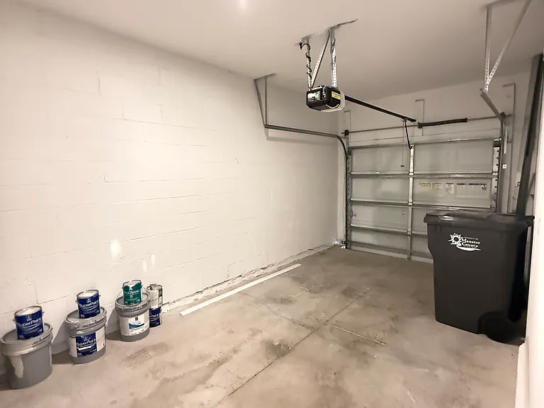 Attached Garage with Garage door opener